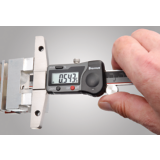 No. 3753A-6/150 Electronic Depth Gage measuring depth of slot