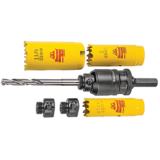 A6-10 Kwik Change Arbor Kit with Deep Cut Holesaws and Hex Shank
