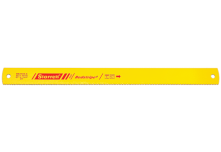 4 TPI Starrett RS2104-8 Redstripe Solid High Speed Steel Power Hacksaw Blade 0.100 Thick 21 Length x 1-7/8 Width 4 TPI Starrett RS2104-8 Redstripe Solid High Speed Steel Power Hacksaw Blade 0.100 Thick 21 Length x 1-7/8 Width