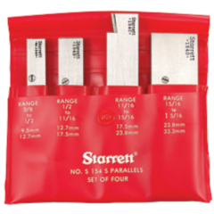 1 STARRETT No S154L S-154-L Adjustable Parallels Set of 3 Size 1/2" to 2-1/4" 