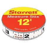 SM412WRL Measure Stix Steel Measuring Tape with adhesive backing